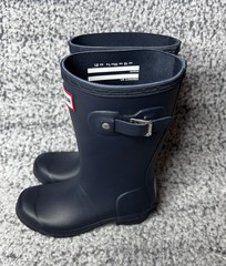 Hunter Original Kids Rain Boots Navy UK 12 US 13B/1G EU 31 NWOB