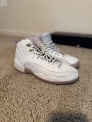 Nike Air Jordan 12 Retro GG Plum Fog 845028-025 Pink Shoes size 9.5Y B GRADES