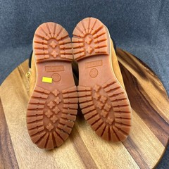 Timberland Junior 6-Inch Premium Waterproof Boots Wheat Nubuck 12909 Size 4.5 M
