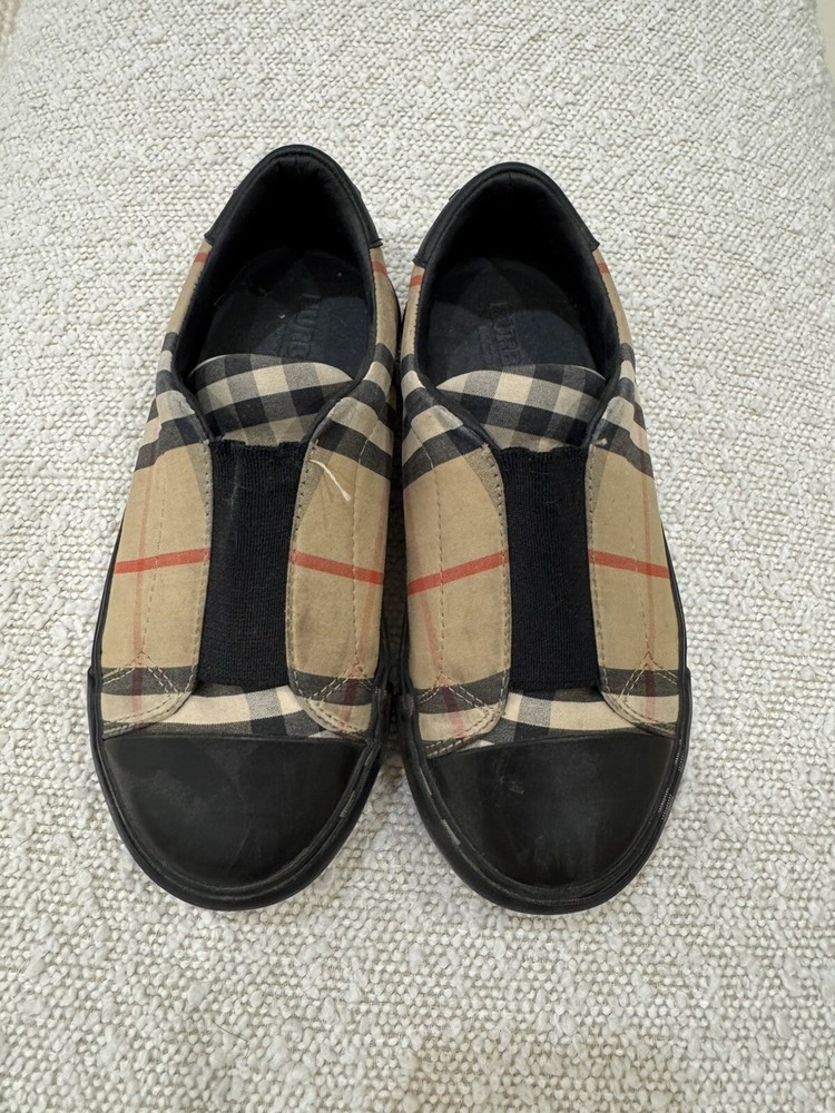 Authentic Burberry Kid’s Slip-On Sneakers Size 29 EU MSRP $340