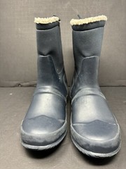 HUNTER Kids Vegan Shearling Lined Boots Wellies Rain Boots Size US 5 UK 3 Blue