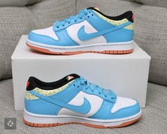 Nike Dunk Low Kyrie Irving Blue Athletic Shoes Youth Size 5Y-7Y (DN4179-400)