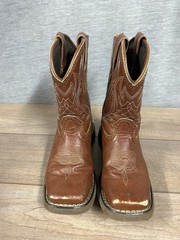 Durango Kids 8” Square Toe Brown Western Boots Size 12m
