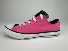 Converse Chuck Taylor All Star Double Tongue OX Hot Pink Shoes 654226F Sz 3 Y