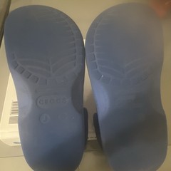 Crocs Classic Clog Sandal Blue Slip-On Adjustable Strap Youth US 6