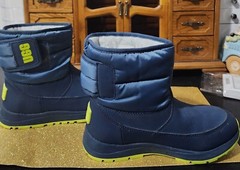 UGG Toty Weather Waterproof Boots -Concord Blue /Sulfur -Big Kids US 2
