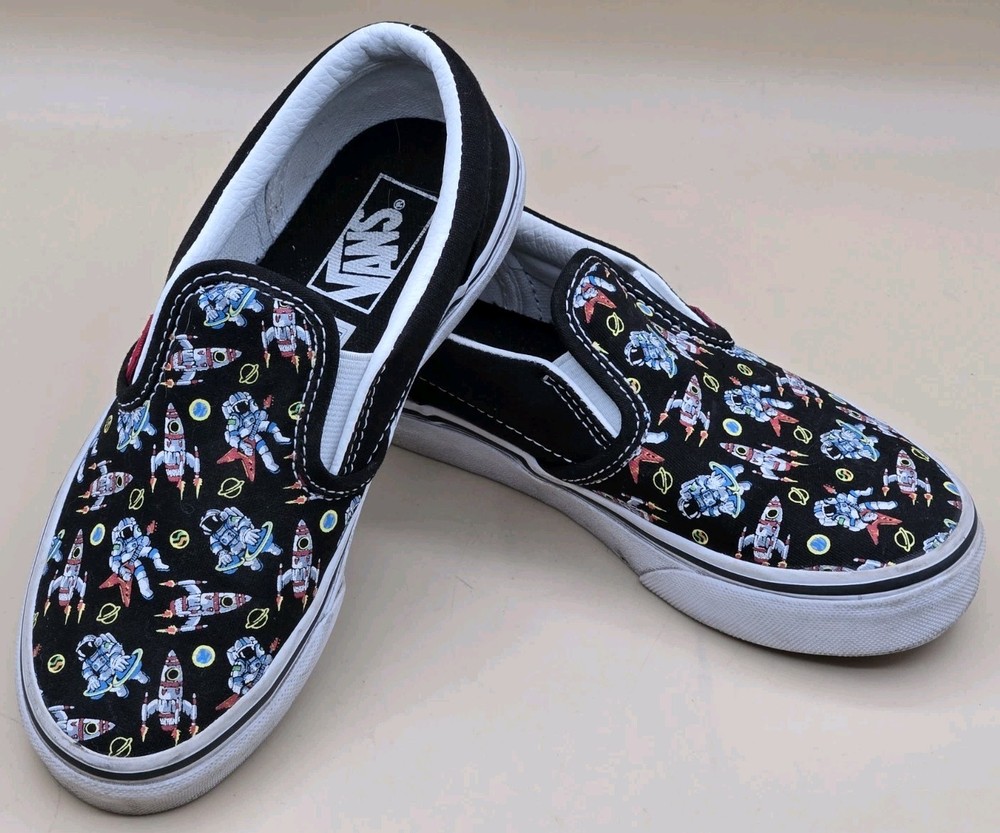 VANS Classic Slip-On V Low DJ Rocket Jam Shoes Kids Size 1.0 Space Shuttle