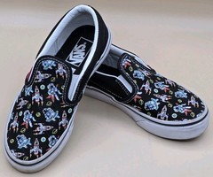 VANS Classic Slip-On V Low DJ Rocket Jam Shoes Kids Size 1.0 Space Shuttle