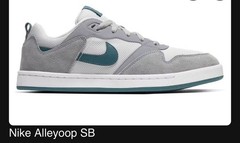 Size 5y (GS) – Nike Alleyoop SB Low Particle Grey Blue
