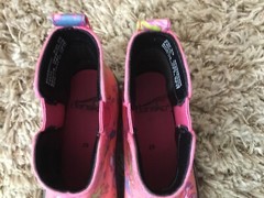 Dansko Kids Vicki Coated Canvas Boot, Pink Frog Size 29/11.5 – 12