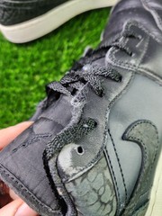 Big Kid’s Jordan 1 Low SE „Black Elephant“ Off Noir/Blk-Wht-Blk Size 6.5Y