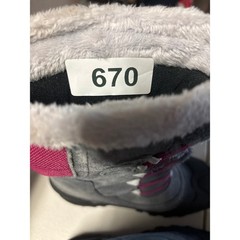 The North Face Alpenglow IV Winter Boots Kids 3 Gray Pink Waterproof Insulated