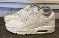 Nike Big Kids Air Max 90 Sneakers Triple White CD6864-100 US Size 6Y Women’s 7.5