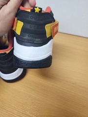 DD9281 001 NIKE AIR RAID Retro Basketball ROSWELL RAYGUNS BLACK-GOLD SZ 5Y