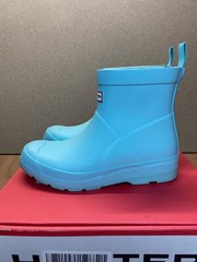 Hunter Big Kid’s Waterproof Short Play Boots US B4/G5 Flowing Blue