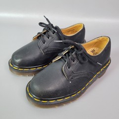 Vintage Dr Martens Original Made In England Leather Black Shoes Kids US 13