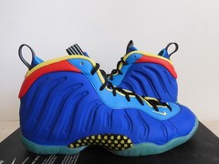 Nike Little Posite One Foamposite (Gs) Game Royal Blue-Yellow Sz 6Y [DQ0376-400]