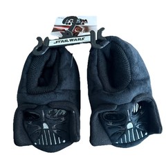 Disney Star Wars Slippers Darth Vader Child Size Medium 7-8 NEW w/Tags