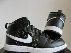 NIKE AIR JORDAN 1 MID SE (PS) BLACK-WHITE-BLACK SZ 11c [AV5173-001]