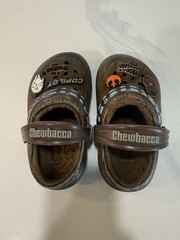 Crocs Classic Lined Chewbacca Star Wars Unisex Kids Brown Faux Fur Clog Shoes C7