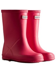 Hunter Little Original First Classic Kid’s Rain Boots, Bright Pink, K10