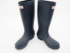 Hunter Original Kids Rain Boot Size US 5G / 4B / EU 36 Navy Blue