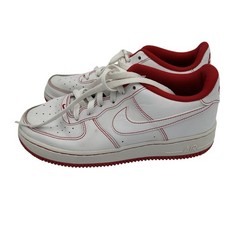 Nike Air Force 1 Low University Red Stitching Sneakers Size 6.5 Youth CW1575-100