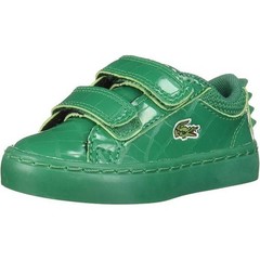 Lacoste Unisex Straight Set Lace Spc Black Sneaker (Little Kid), Size 5 NWOT