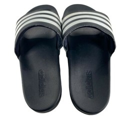 ADIDAS Adilette Slides Sandals Juniors Black Beach Flip Flops Sz. 6