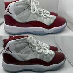 Jordan 11 High Retro Cherry Size 7Y Lot 2 Pairs 378038-116 Same Exact Shoes