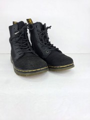 Dr. Martens Junior Comb KIDS Black Tough Poly Combat Ankle Boots Zip Up Size 1