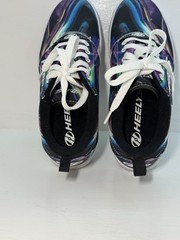 Heelys Pro 20 Prints Black Galaxy Youth Size 6 Women Size 7 EUC With Attachments