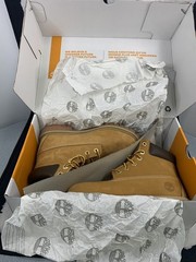 Timberland 6” Waterproof Premium Boot Junior “Wheat” TB112909-713 GS Size 5y