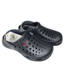 Joy bees Kids Active Clog Sandals Water Shoes Black Slip On Washable SZ/Jr 3-4