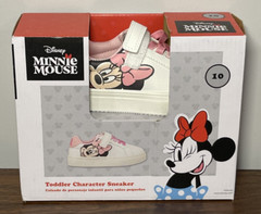 Disney Minnie Mouse Toddler Character Sneaker Shoes Pink Laces Sz 10 Aldi *Read*
