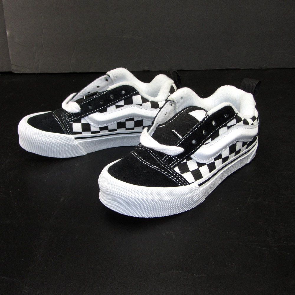 Vans Youth Size 11 Checkerboard Black and White Kids Knu Skool New without Box