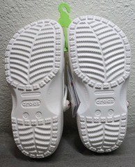 Crocs Classic Baseball Clog White Red J3 Slip On Sandal 211259-100