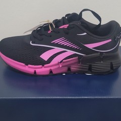 Reebok Zig Dyn Unisex Kids US 5 Black/Pink/Purple Mesh Low Top Lace Up