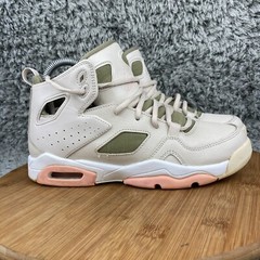 Nike Air Jordan Flight Club 91 Size 5.5 Y Shoes Sneakers GS Classic Retro Beige