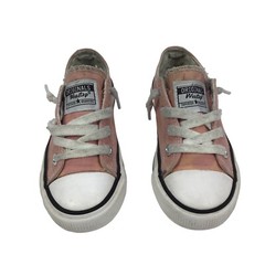 Weestep Toddler Little Kid Unisex Adjustable Pink Lace Up Shoe Size 10 Low Top