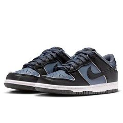 Big Kid’s Nike Dunk Low SE Light Carbon/Black-White-White (HV4768 001)