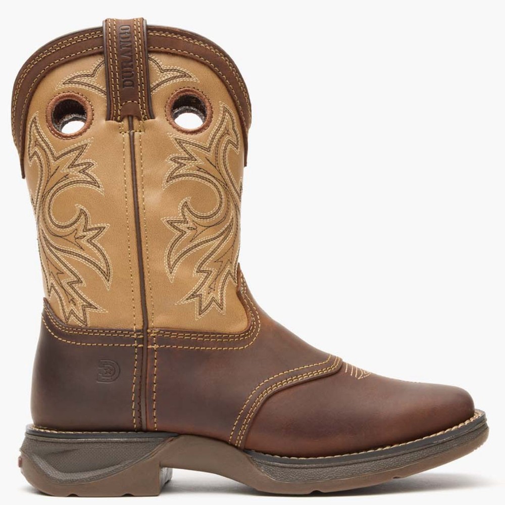 Lil’ Rebel by Durango® Big Kids Brown Tan Western Boot