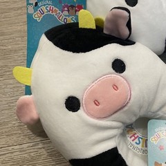 NEW Squishmallow Conner Cow Soft Comfortable Plush Slippers Kids – Size 11/12
