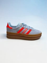 Adidas Gazelle Bold J Light. Blue W/orange/Kids Unisex 5/New With Box/26-019