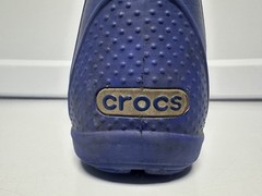 Crocs Kids Size C11 Handle It Rain Boots Youth Navy Blue Waterproof Shoe Pull On