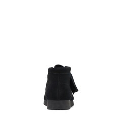 Clarks Kids Wallabee Boot O Black Suede 26168044