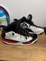 Jordan Dub Zero Air Jordan Mid Top Unisex Kids Sneaker US 9 Black/Red