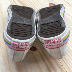 Converse Shoes Junior 3 Chuck Taylor All Star Ox Sneakers Pink White Low 668484F