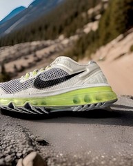 NIKE AIR MAX 2013 SNEAKERS WOLF-GREY/VOLT-GREEN YOUTH SIZE 6Y (555426-001)