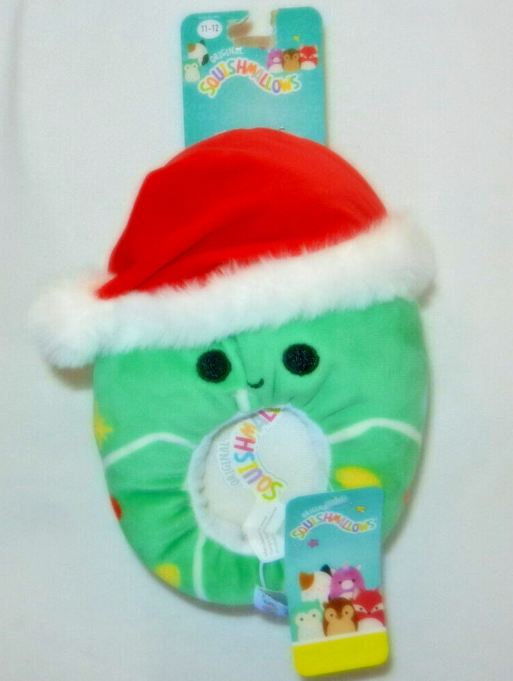 Squishmallows Carol The Christmas Tree Kids Slippers Size 11/12